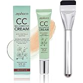 CC Red Correct Anti-Redness Dye Cream, CC Cream by Centella Asiatica | SPF 25,Evens Skin Tone and Covers Red Spots,Korean Fac