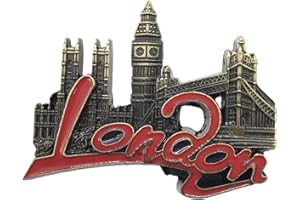 WEDAREGO Calamita da frigorifero in metallo con lettere del Regno Unito 3D Londra Regno Unito souvenir da viaggio magnete per la casa e la cucina decorazione di adesivi magnetici collezione