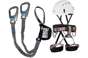 DTB TECH Klettersteigset LACD Ferrata Pro + LACD Gurt Start + Helm Salewa Toxo (M)