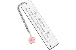 HULALA Sister Bookmark Sister Gifts From Sister Birthday Christmas Valenties No Matter Where We Are No Matter What We Do You Will Always Have Me And I Will Always Have You