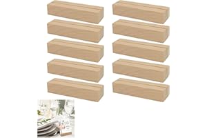 XIWUPO Holzständer Für Bilder, Holzständer Für Karten, Aufsteller Holz, Holzaufsteller, Menükartenhalter Holz, Kartenständer Holz, Für Restaurants, Partys Und Bankette Geeignet Sein(10stück)