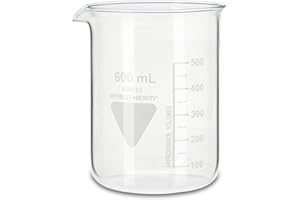 NEOLAB RASOTHERM Beaker Glass Low Shape with Spout (Boro 3.3) 600 ml