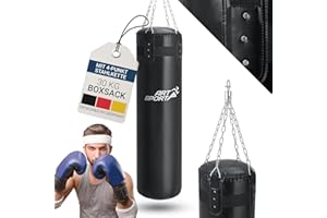 ‎ARTSPORT ArtSport Boxsack - Box Set mit Stahlkette & Karabinerhaken, Boxsack hängend für Boxen & Kickboxen