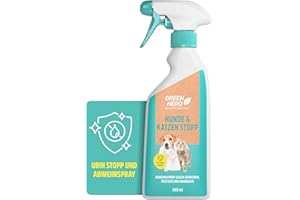 Green Hero Hunde & Katzen Stopp 500ml gegen Urinieren | Hundeschreck, Katzen Schreck Spray auch als Kratz- & Knabberschutz | Hundeabwehrspray Innen- & Außenanwendung | Mit Eukalyptus Citriodora Öl
