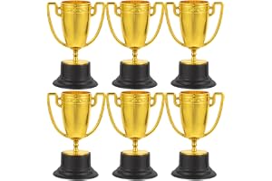 Rumayee 6 stycken minitroféer, mini gyllene troféer