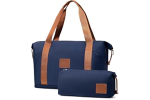COOLIFE Ryanair Handgepäck 40x30x20, 20-25L Erweiterbare Handgepäck Tasche für Ryanair und Easyjet, Reisetasche Damen mit kleinem Waschbeutel, Weekender Bag, Sporttasche, Schwimmtasche (Blau)