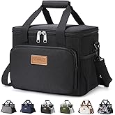 Lifewit Thermal Bag Food Carrier 9L (12 Cans), Work Food Bag for Men and Women, Lunch Bag for Lunch Box, Half Bags Portable C