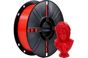 iBOSS PLA+Filament 3D 1,75 mm pour imprimante PLA Plus, précision dimensionnelle +/- 0,02 mm, bobine de 1 kg (2,2 LBS) Filament d'impression 3D pour imprimante 3D, red
