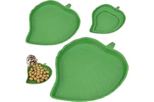 JINSION Casa delle Tartaruga 2 Ciotole per Rettili e Accessori per Tartaruga, Acqua