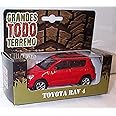 Welly T0Y0TA RAV 4 Red Opening Front Doors Diecast Model Car, 1:36 Scale, Adult Collectors