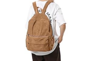 Boziee Cord Rucksack Damen Daypacks Cityrucksack Rucksäcke Rucksackhandtaschen Cordury Schulrucksack für Damen Mädchen Teenager Schule Travel Arbeit Alltage