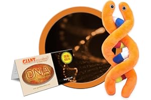 GIANT MICROBES GIANTmicrobes DNA Plush - Learn About Genetics with this Educational Gift, Includes Info Card, Realistic Double Helix Design, Gift for Students, Scientists, Doctors, Ancestry fans, and Educators
