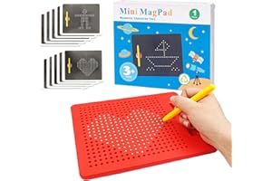 MIHURO Magnettafel Kinder, Magnetspiel Kinder, Kleine Magnetische Zeichentafel mit Stift, Magnettafel Lernspielzeug Magnetische Maltafel zum Zeichnen, Kritzeln und Schreiben