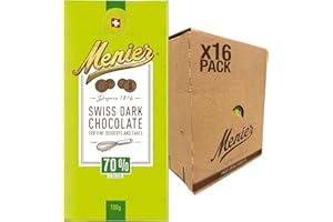 Menier Swiss Dark Cooking Chocolate, 100 g (Pack of 16)