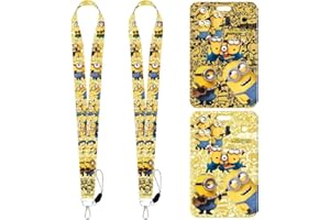 Cuello Cordón Cuerda,BESTZY 2Piezas Cordón de Lanyard con Soporte para Tarjetas,llavero con Portatarjetas para Tarjetas de Identificación