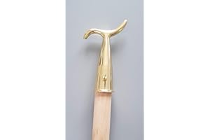 MR WINDOWS Pole Hook and Pole - For Sash Windows Skylight Velux Window Loft Attic Blinds Boat Hooks (Polished Brass Hook & Pole)