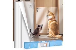 Zaxiva Kratzschutz Sofa Katze, 5m x 30cm Kratzfolie Katzen Selbstklebend, Transparente Anti Kratz Folie für Katzen, Kratzschutz für Hundetüren, Sofaschutz Katze, kratzschutz Wand und Tür