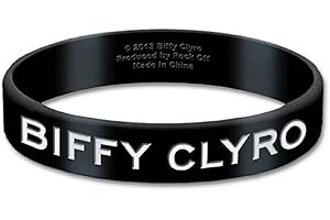 Biffy Clyro Black Wristband Gummy Rubber Bracelet Band Logo Name Gift Official