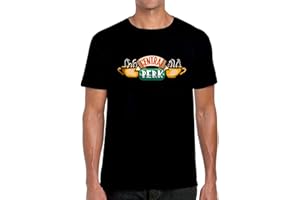 SERIVAL Camiseta Central Perk Logo Friends Serie TV – 100% algodón camiseta