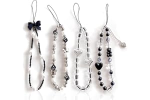 Yamobi y2k zawieszka do telefonu komórkowego, 4 sztuki, krótkie, klasyczna, breloczek do kluczy