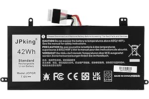 JPking 7,6V 42Wh J0PGR Batería para DELL Latitude 12 5285 5290 2-in-1 Series T17G Tablet Notebook 0J0PGR JOPGR FTH6F 0FTH6F FTG78 1WND8 X16TW 0X16TW Von PART4YOU Battery