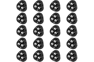 POFIBO 20 Pezzi Mini Puleggia Adesiva,Mini Puleggia di Rotazione a 360 °,Ruote Autoadesive Rotazione,Ruota a Rullo Forte Autoadesiva,Adatto Per Bidoni Della Spazzatura, Armadietti, Piccoli Mobili