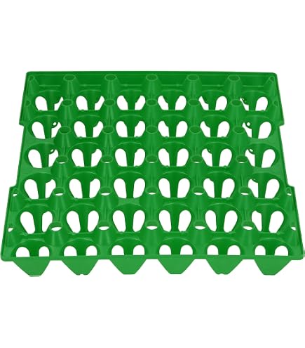 10 Vassoi Portauova In Plastica - Contenitori Per 30 Uova, 4 Colori, Impilabili