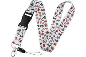 GUILUC Lanyard Enfermera Con Hebilla Liberación Rápida, Cuelga Llaves Cuello, Colgante Tarjetas De Identificación Para Enfermeras, Colgador Llaves Cuello, Regalos Originales Para Enfermeras, Sanitarios
