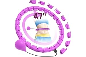 UNIGUARDIAN Hula Hoop Fitness Dimagrante, 24 nodi Staccabili Hula Hoop per Dimagrire, Utilizzato per Adulti Principianti, Fitness e Perdita di Peso