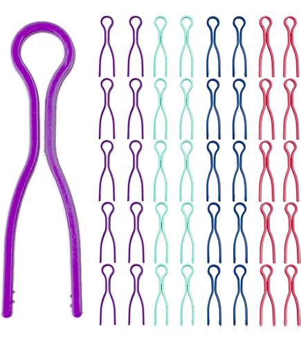 Lot De 100 Pinces à Canette Porte – Supports Colorés Pour Bobines De Fil – Rangement Couture
