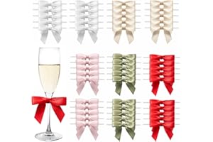 ‎MORSUNBELA MORSUNBELA Schleifen Deko Geburtstag Geschenkschleifen Geschenk klein Geschenkverpackung Schleife Kommunion 50 Stück für Weihnachten Hochzeiten