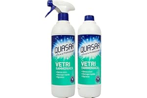 Ipershop Express Quasar Set: Vetri con Ammoniaca 580 ml + Ricarica Vetri con Ammoniaca 580 ml