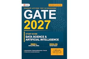 GATE DA 2027 : Data Science & Artificial Intelligence Study Guide | Includes 2026-2024 Latest Solved Papers | 2600+ MCQs, NTQs & MSQs with Detailed ... Guide 2600+ MCQs Solved Papers 2024-2026