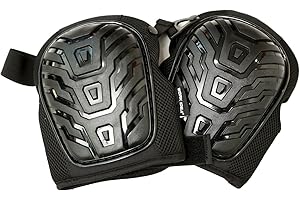 WORK IDEA - Rodillera de gel profesional para el trabajo, protección de rodillas con espuma premium, correas duraderas y muy elásticas para un cierre rápido