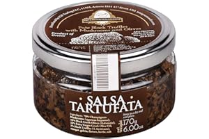 INTERGOURMANDISE Salsa Tartufata | Mix of Black summer Truffles & Champignon mushrooms | 6 oz. / 170 g. Glass Jar