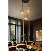 Brown Pendant Chandelier Living Room Bedroom Kitchen Modern Stylish Lamp