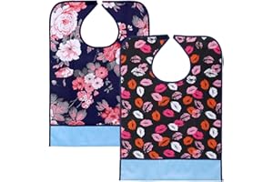 BTSKY Baberos impermeables reutilizables para adultos