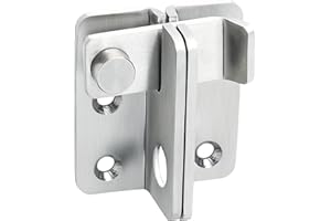 Sayayo Chiavistello Catenaccio Porta Serratura Porta Con Foro Per Lucchetto, Solido Acciaio Inossidabile, Argento, EMS3005