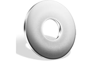 Leryati Rondelles Métalliques M6 x 18mm - 20 Pièces Inox Plates Acier Inoxydable - DIN9021 / ISO7093 Penny Rondelles