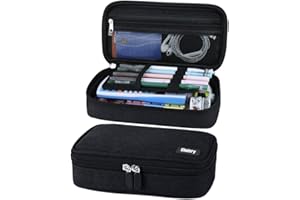 CHELORY Large Capacity Pencil Case Big Pencil Bag High Storage Pen Case Pouch Stationery Organizer Makeup Bag for Boys Girls Teen College Students School Adults & Office Supplies