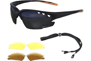 Rapid Eyewear UV Polarised Outdoor Sports Sunglasses. Mens & Womens. Changeable Anti Fog Lenses