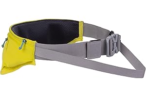 RUFFWEAR Pasek do biegania Trail Runner, wygodny pas biodrowy bez użycia rąk, do biegania z psem, nieplączący się, wytrzymały pas biodrowy z kieszeniami, zielony liszaj, rozmiar L, XL, bardzo duży