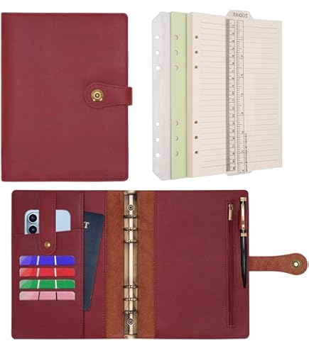 Organizzatore Finanziario Portasoldi Con Buste - Quaderno A6, PU, Per Cash Stuffing E Budget - Foto 13