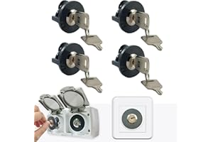 Shuokang 4 Pack Socket Lock,Prevent Electricity Theft,Save Electricity Cost,Prevent Children Pets Contact Electrical Appliances,Widely Used Indoor and Outdoor