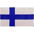 Finland Flag Patch Embroidered Applique Iron On Sew On Romanian National Emblem