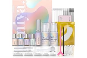 MIYA LASH All in 1 Eyelash and Eyebrow Lift Kit - Lash Lift and Tint, Brow Lamination and Tint, Keratin Lash Perm LVL, Beginner Friendly, All Tools Included