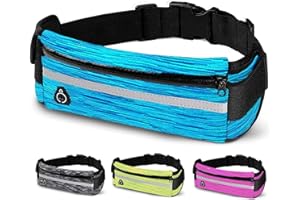 CREADY laufgürtel, Handytasche joggen aus Neopren, lauftasche Jogging wasserdicht, mit verstellbarem Riemen für iPhone 14,13,12/Pro/XR/XS/X/8, laufgürtel Handy, Running Belt, joggen Handytasche (Blau)