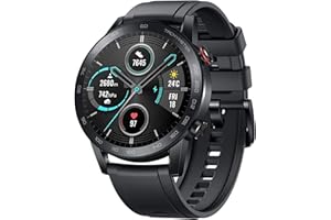 HONOR MagicWatch 2 Orologio Intelligente 46mm, 1,39" Display AMOLED, 14 Giorni Durata della Batteria, Monitor della frequenza cardiaca SPO2, Chiamata Bluetooth, 5ATM Impermeabile Smart Watch, Nero