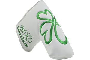 Craftsman Golf Green Lucky Clover Headcover Putter Cover For Scotty Cameron Taylormade Odyssey Blade