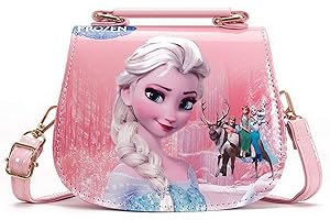 Fancyland Elsa Mädchen Taschen Frozen 2 Eiskönigin Kinder Umhängetasche mit Anna und ELSA 2 Spielzeug Handtasche